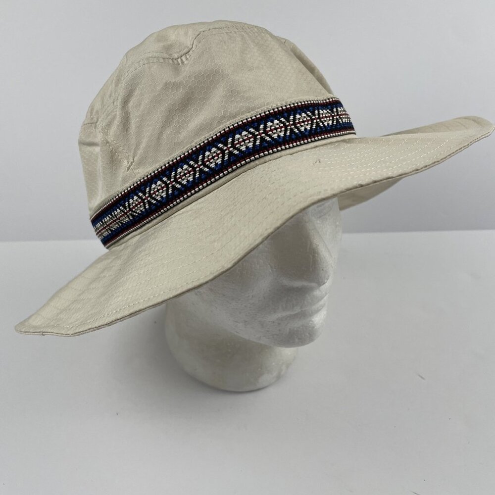 Pistil Byrne Boonie Hat Men’s OS Adjustable Beige Wide Brim Hike Fish UPF 50+